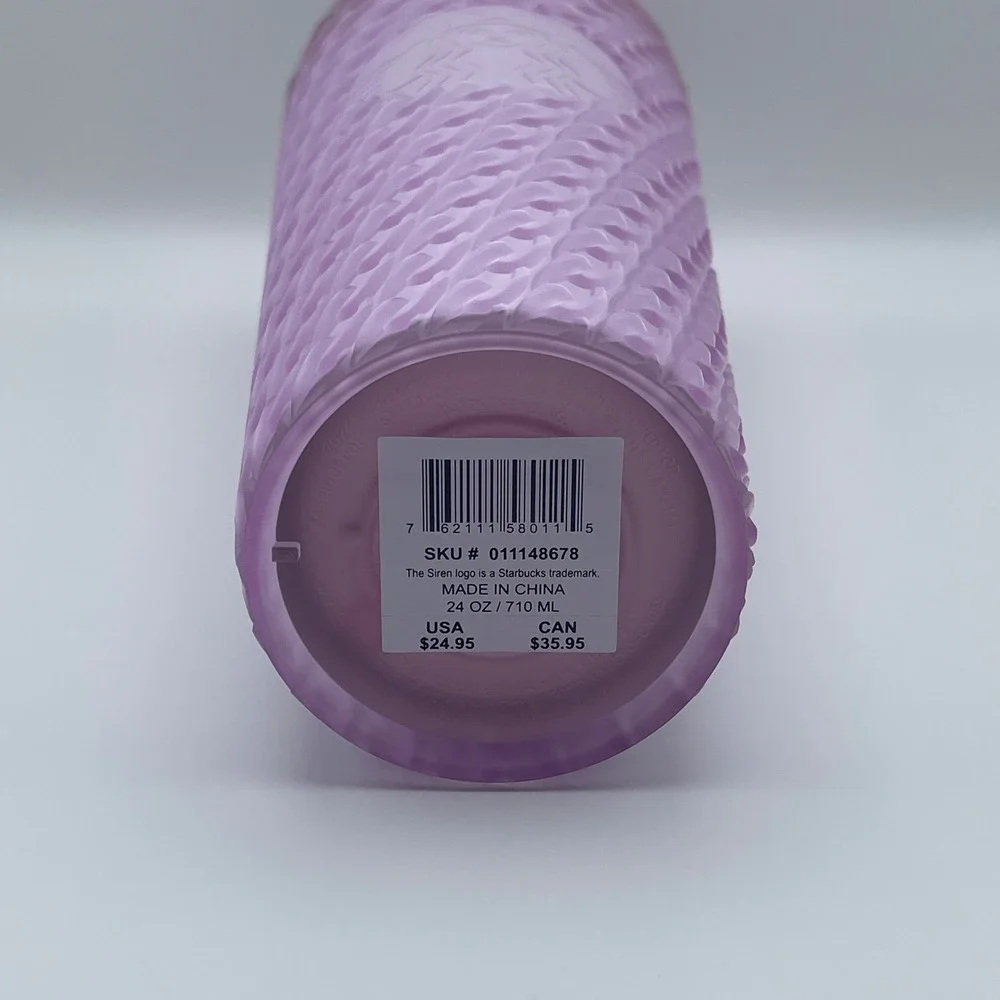 Starbucks Tumbler 24 oz 2024 Light Pink Matte Chainlink Venti Cold Tumbler‎ NEW